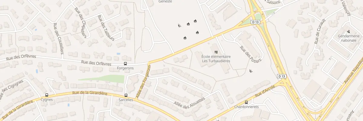 Plan du 7 Rue des Orfèvres à Cholet