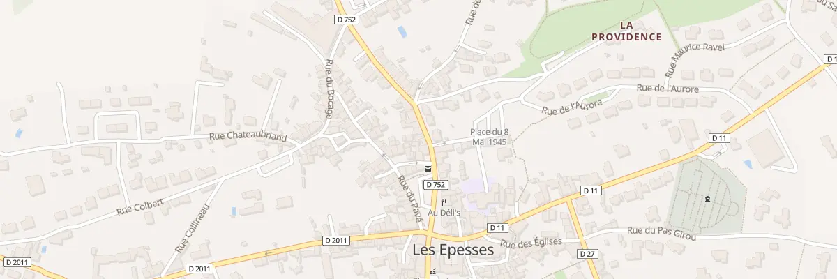 Plan du 7 Rue de la Libération aux Epesses