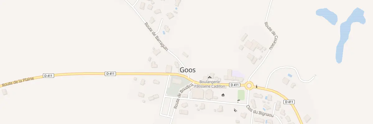 Plan du 30 Rte de Barraguin à Goos