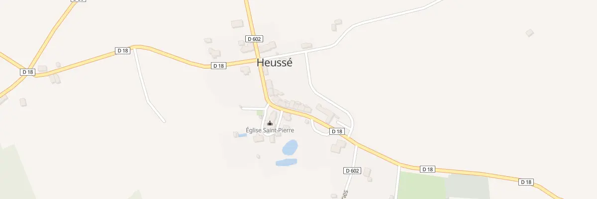 Plan du 14 Rue du Bourg de Heusse - Heuss au Teilleul