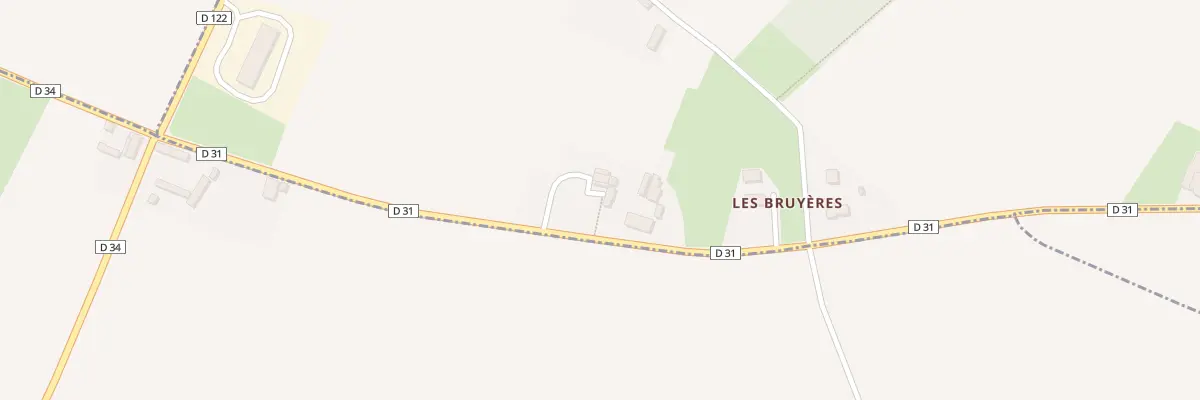 Plan du 5030 Les Bruyères à La Bazoque