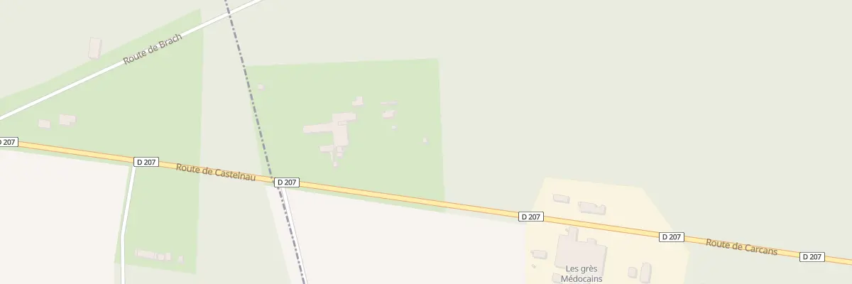 Plan du 8 Rte de Carcans à Listrac-Médoc