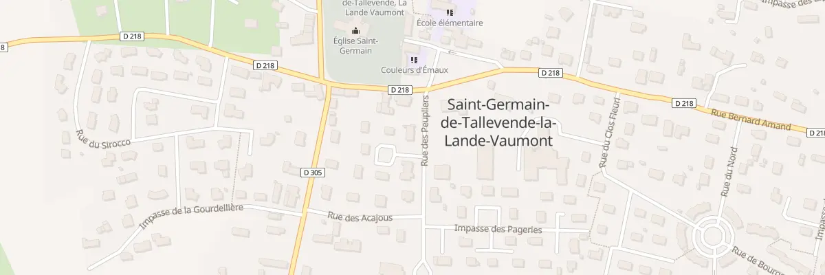 Plan du 2 Rue des Peupliers St Germain à Vire Normandie