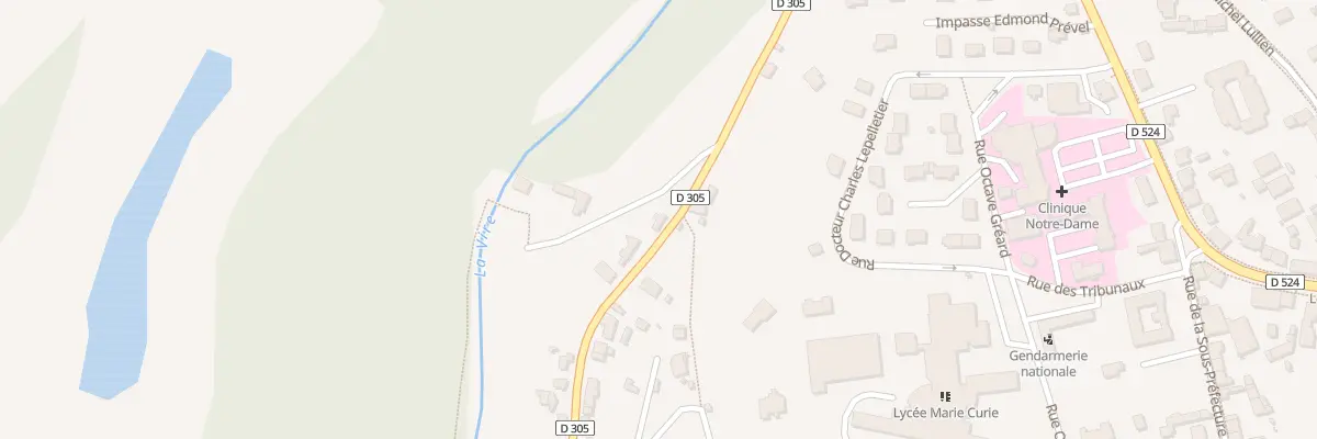 Plan du 29 Rue Jean Le Houx Vire à Vire Normandie