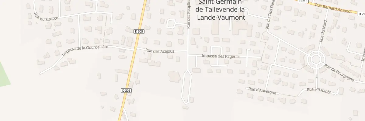 Plan du 8 Rue des Peupliers St Germain à Vire Normandie