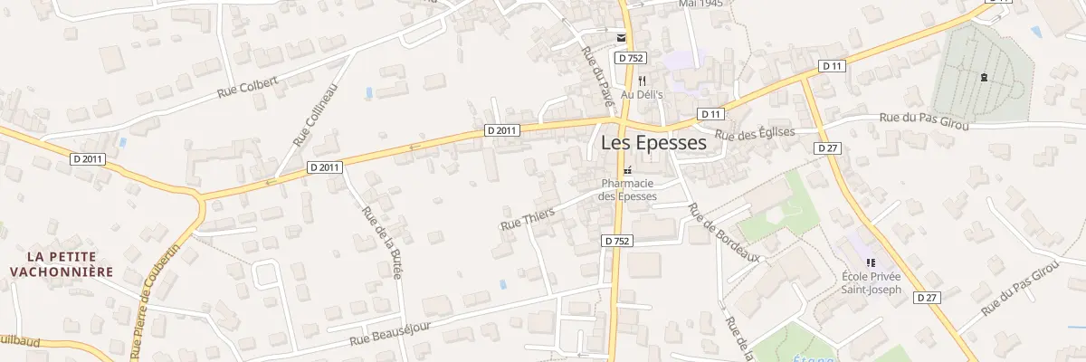 Plan du 5063 Rue Thiers aux Epesses