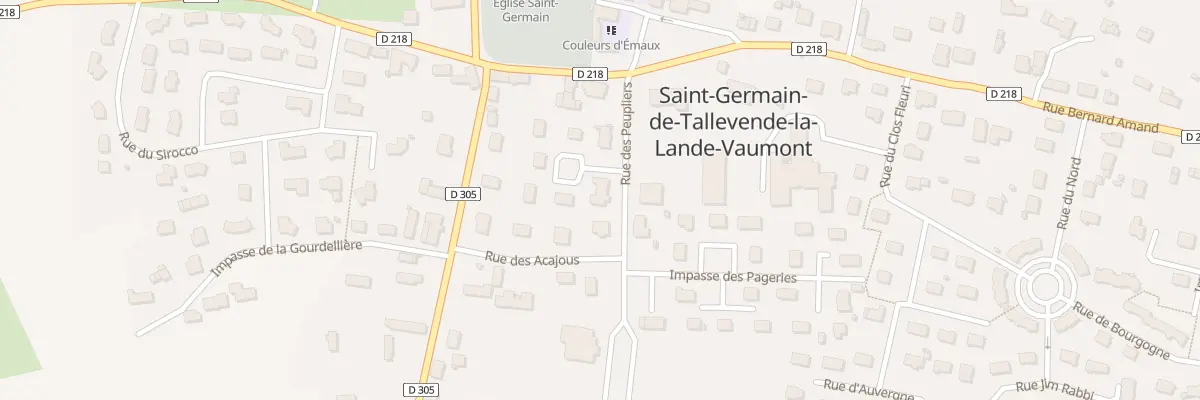 Plan du 4 Rue des Peupliers St Germain à Vire Normandie