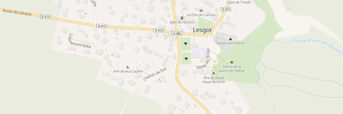 Plan du 87 Bourg à Lesgor