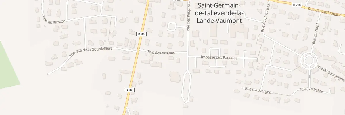 Plan du 2 Rue des Acajous - St Germain à Vire Normandie
