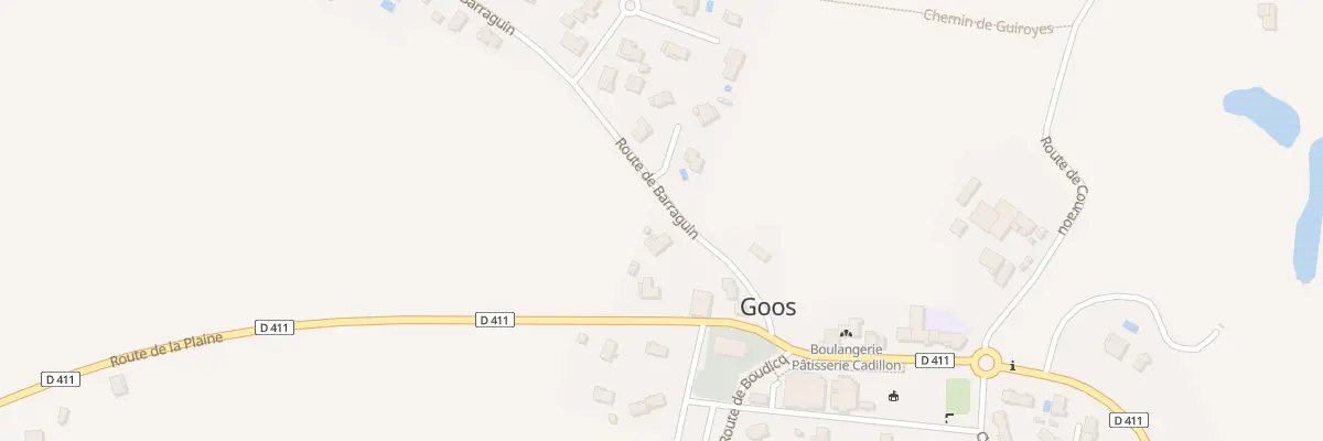 Plan du 97 Rte de Barraguin à Goos