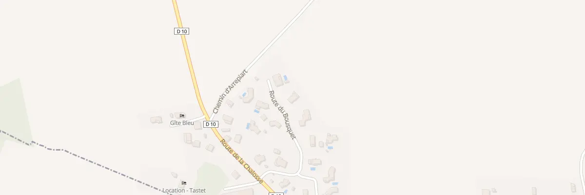 Plan du 280 Rte du Bousquet à Gousse