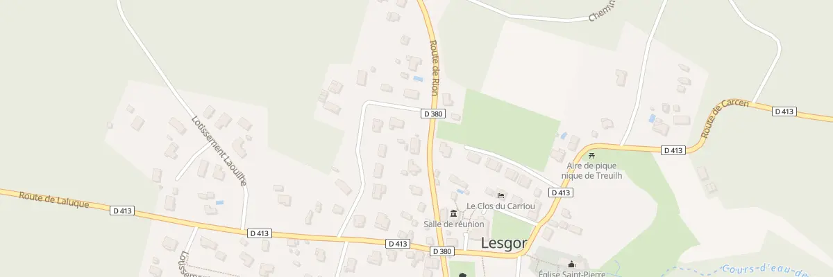Plan du 141 Rte de Rion à Lesgor