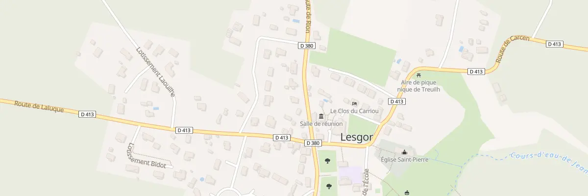 Plan du 101 Bourg à Lesgor