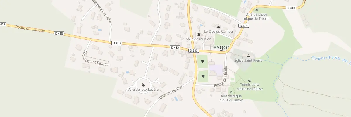 Plan du 31 Rte de Laluque à Lesgor