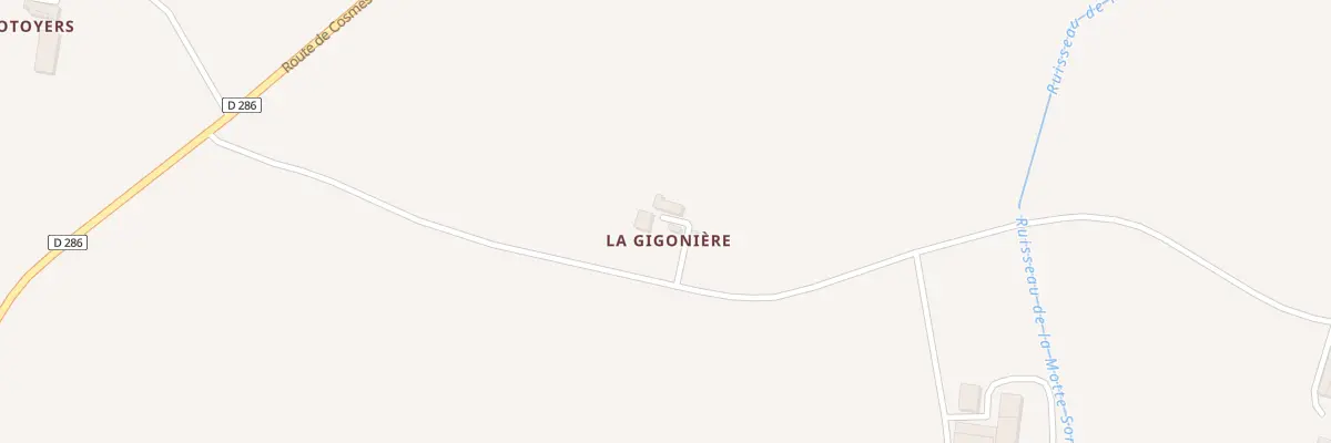 Plan du 61 Che de la Gigonière à La Chapelle-Craonnaise