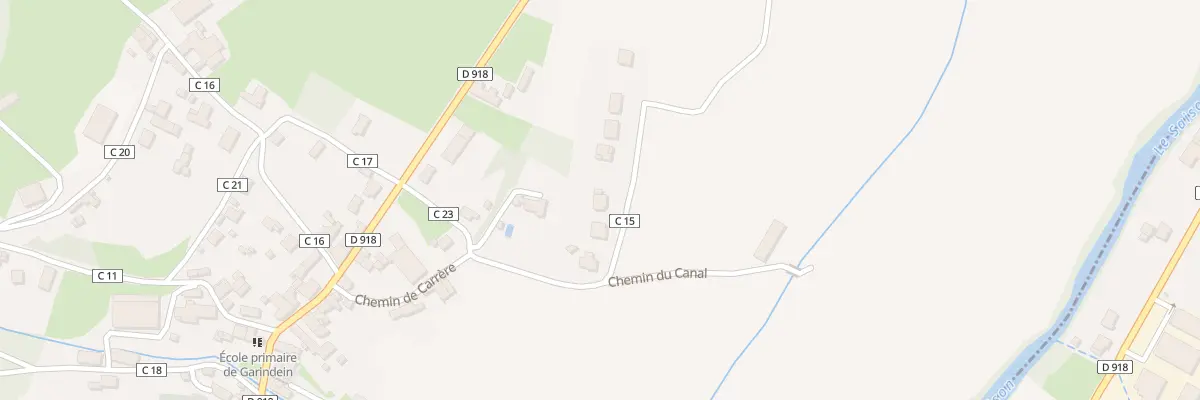 Plan du 285 Che de Latchère à Garindein