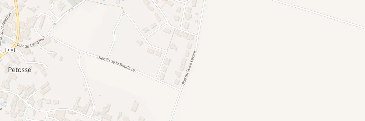 Plan du 6 Rue du soleil levant à Petosse