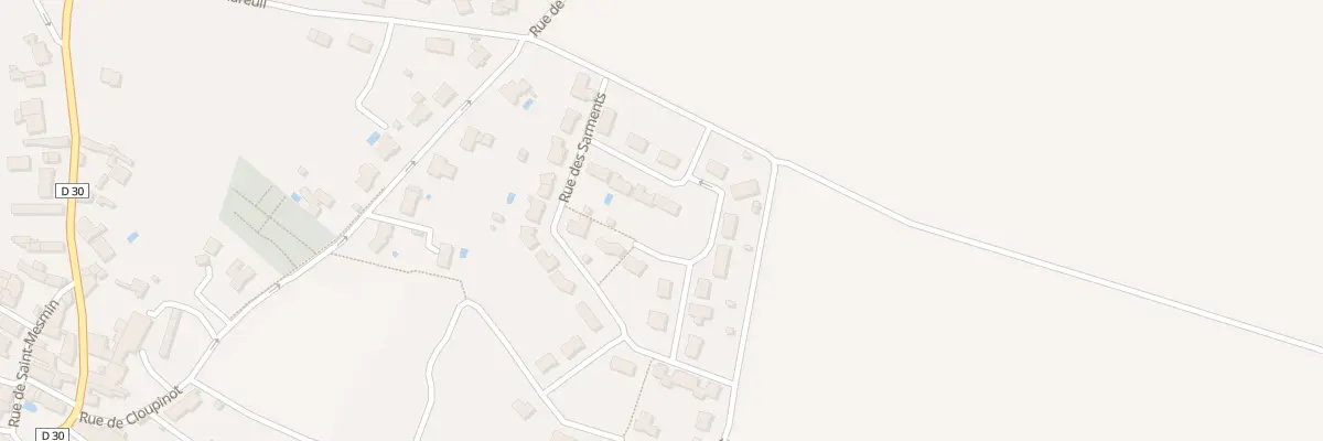 Plan du 1 Rue Sarments à Petosse