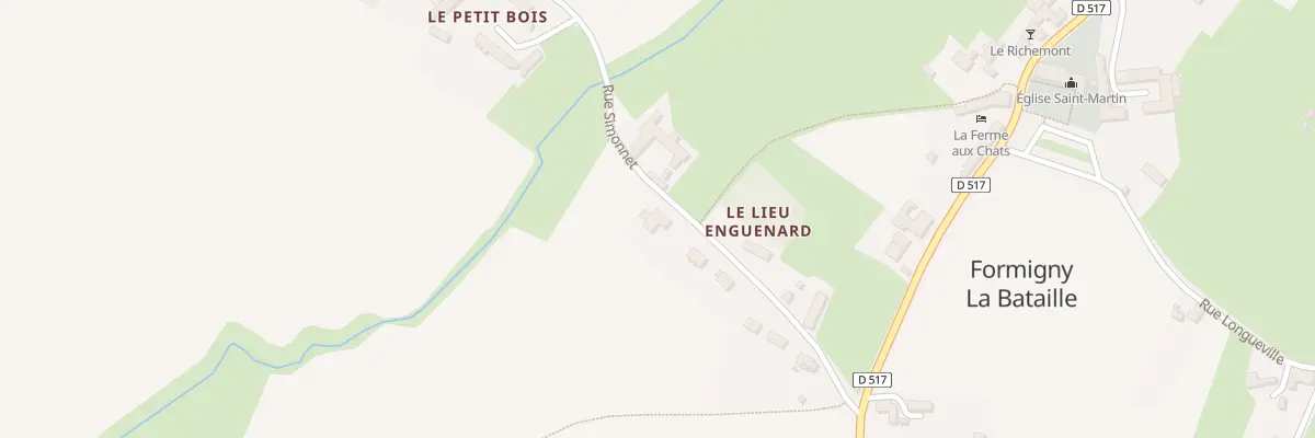 Plan du Val (Formigny) à Formigny La Bataille
