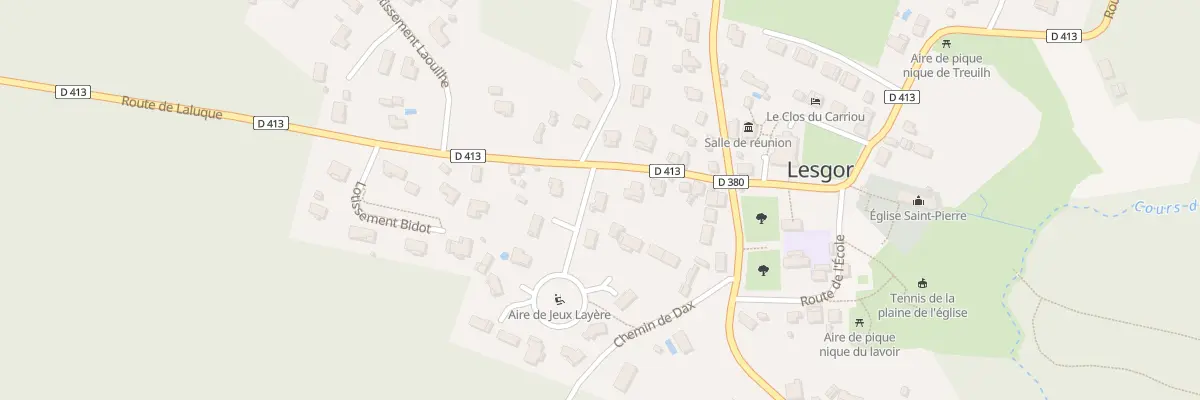 Plan du 1 Imp de Layere à Lesgor