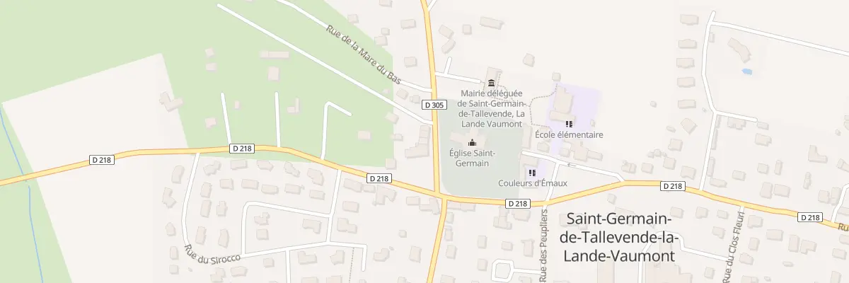 Plan du 61 Rte de la Virene - St Germain à Vire Normandie