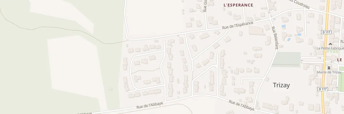 Plan du 12 Rue les Vignes de la Forêt à Trizay