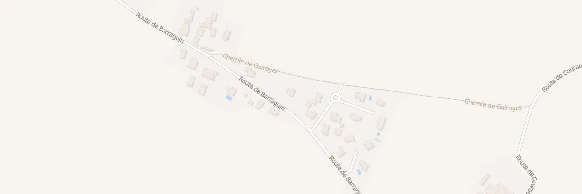 Plan du 296 Rte de Barraguin à Goos