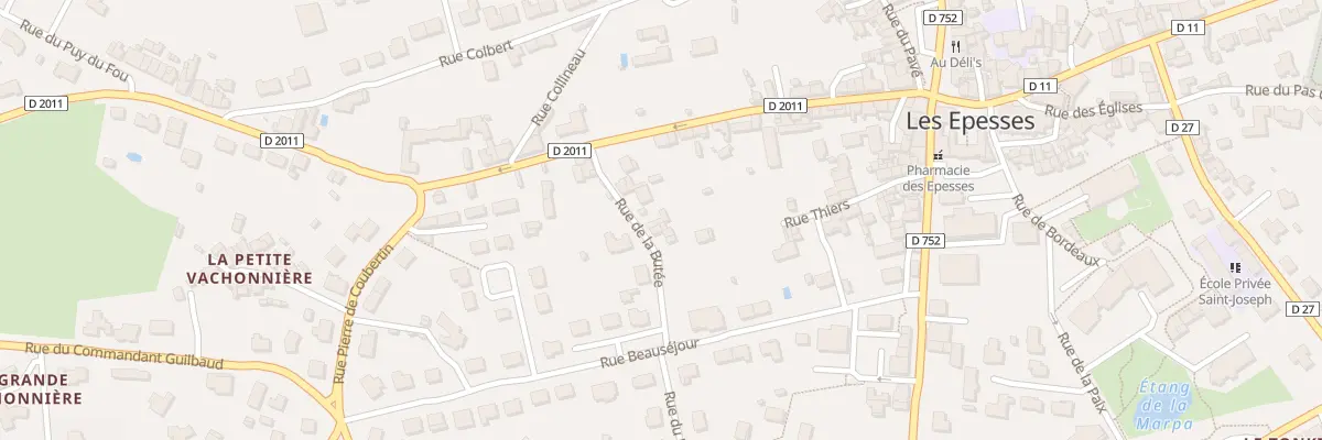 Plan du 11 Rue de la Butée aux Epesses