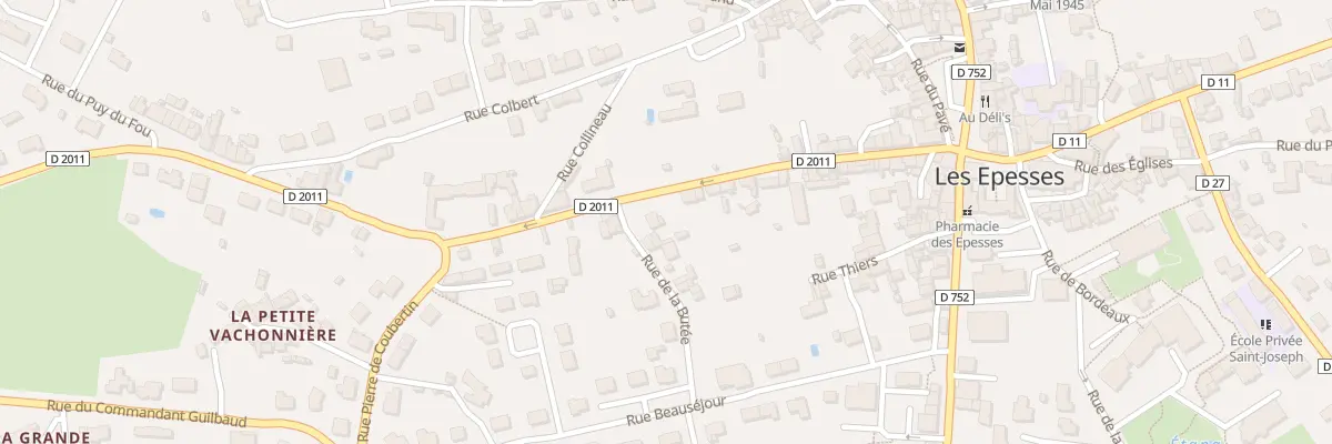 Plan du 3 Rue de la Butée aux Epesses