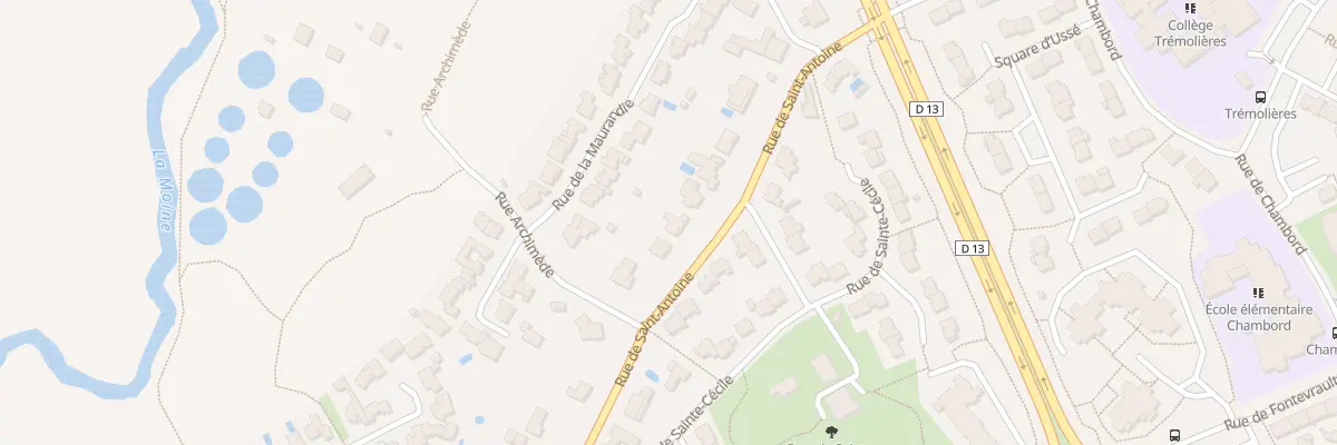 Plan du 20 Rue St Antoine à Cholet