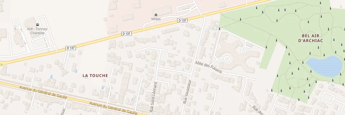 Plan du 33 Imp Saint-Léonard à Tonnay-Charente
