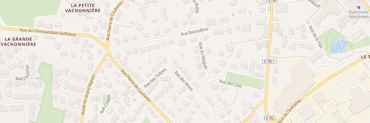 Plan du 3 Rue des Roses aux Epesses