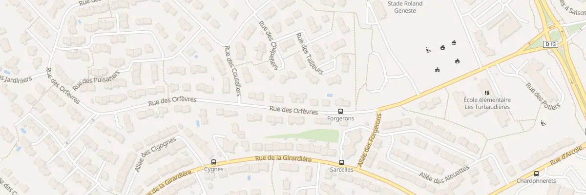 Plan du 18 Rue des Orfèvres à Cholet