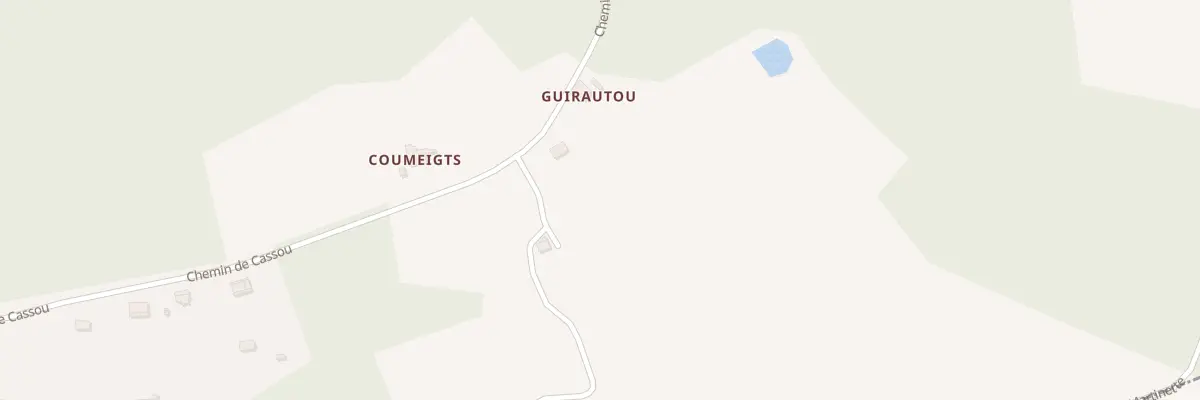 Plan du 1500 Che de Cassou à Puyoô