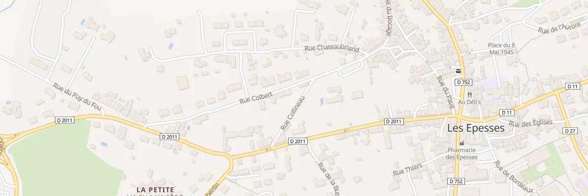 Plan du 1 Rue Colbert aux Epesses