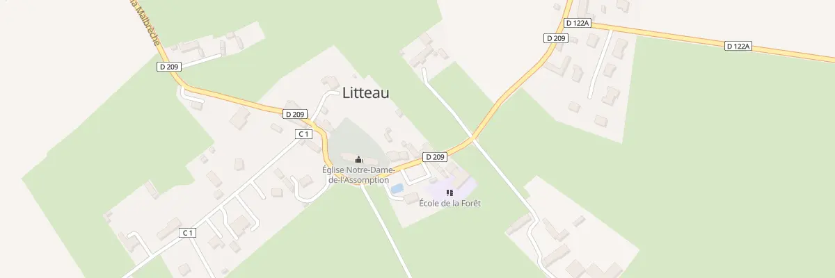 Plan du 181 Rue du Bourg à Litteau