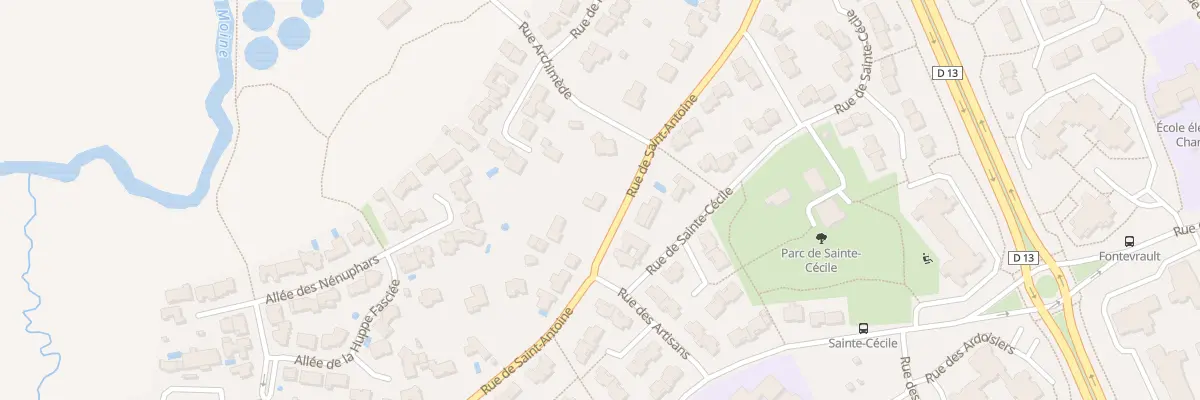 Plan du 28 Rue St Antoine à Cholet