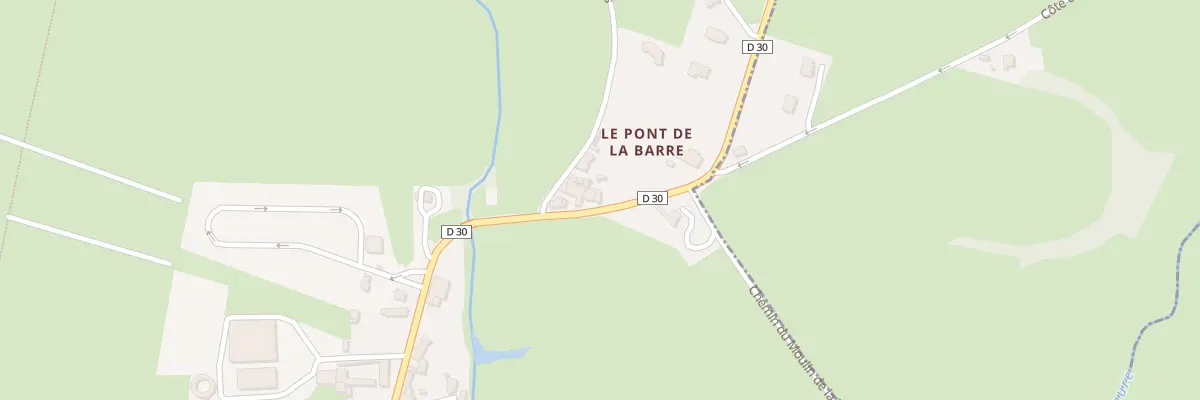 Plan du 543 Rue du Pont de la Barre à Trévières