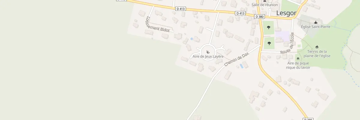 Plan du 9 Imp de Layere à Lesgor
