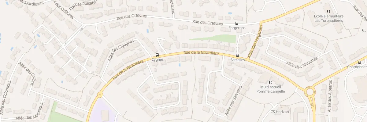 Plan du 33 Rue de la Girardière à Cholet