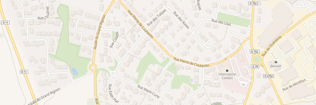 Plan du 26 Rue Pierre de Coubertin aux Epesses