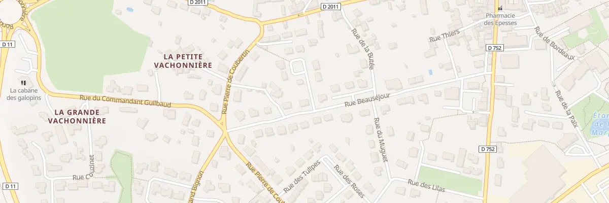Plan du 24 Rue Beauséjour aux Epesses