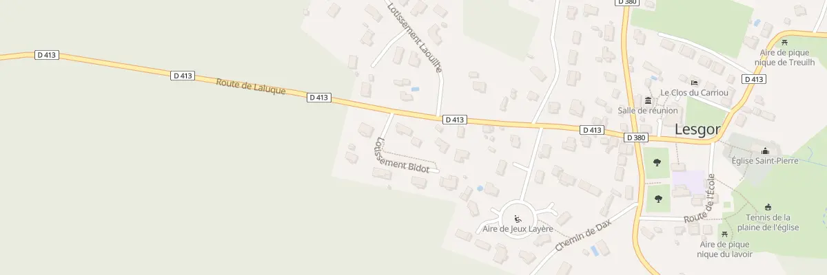 Plan du 8 Bidot à Lesgor