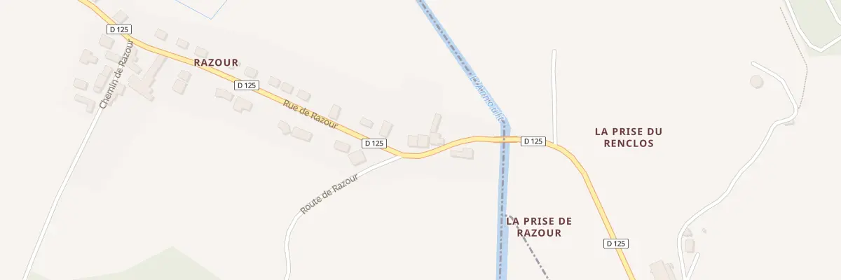 Plan du 10 Rue de Razour à Champagne