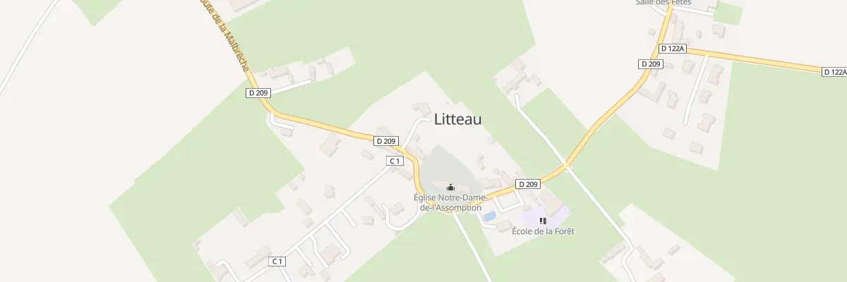Plan du 1 Rue du Bourg à Litteau
