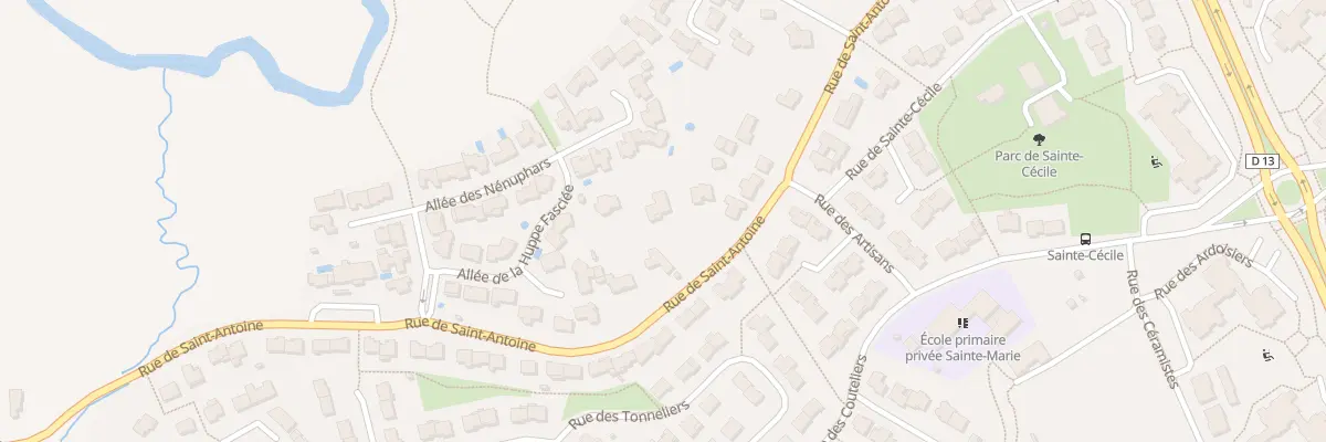 Plan du 38 Rue St Antoine à Cholet