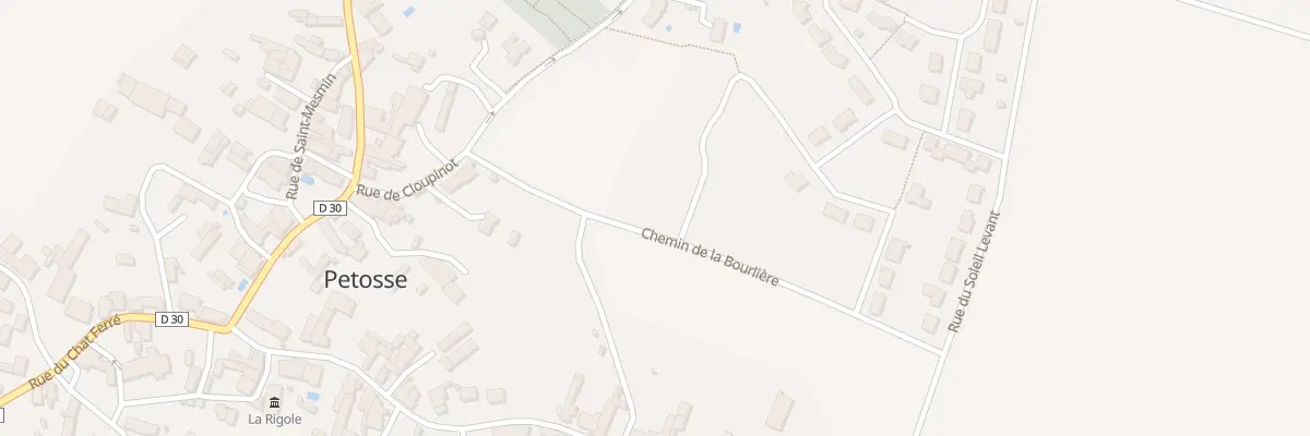 Plan du 1 Rue de la treille à Petosse