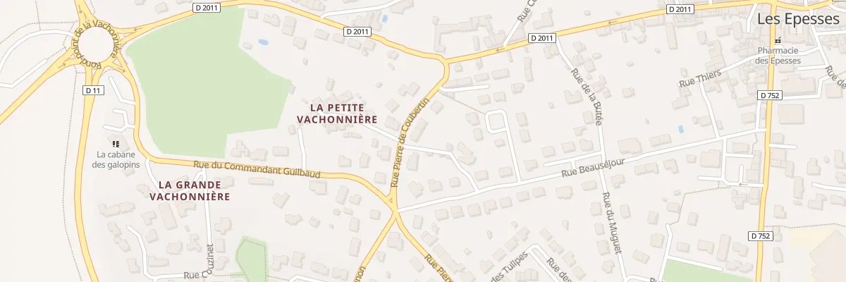 Plan du 7 Rue Pierre de Coubertin aux Epesses