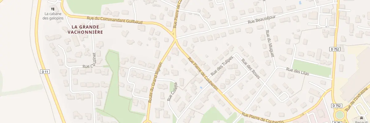Plan du 16 Rue Pierre de Coubertin aux Epesses