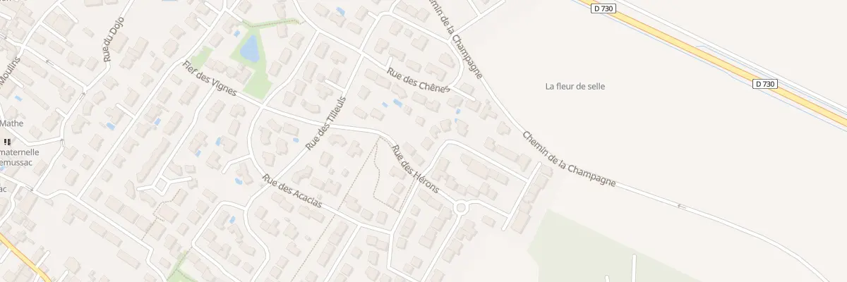 Plan du 1 Rue des Cigognes à Semussac